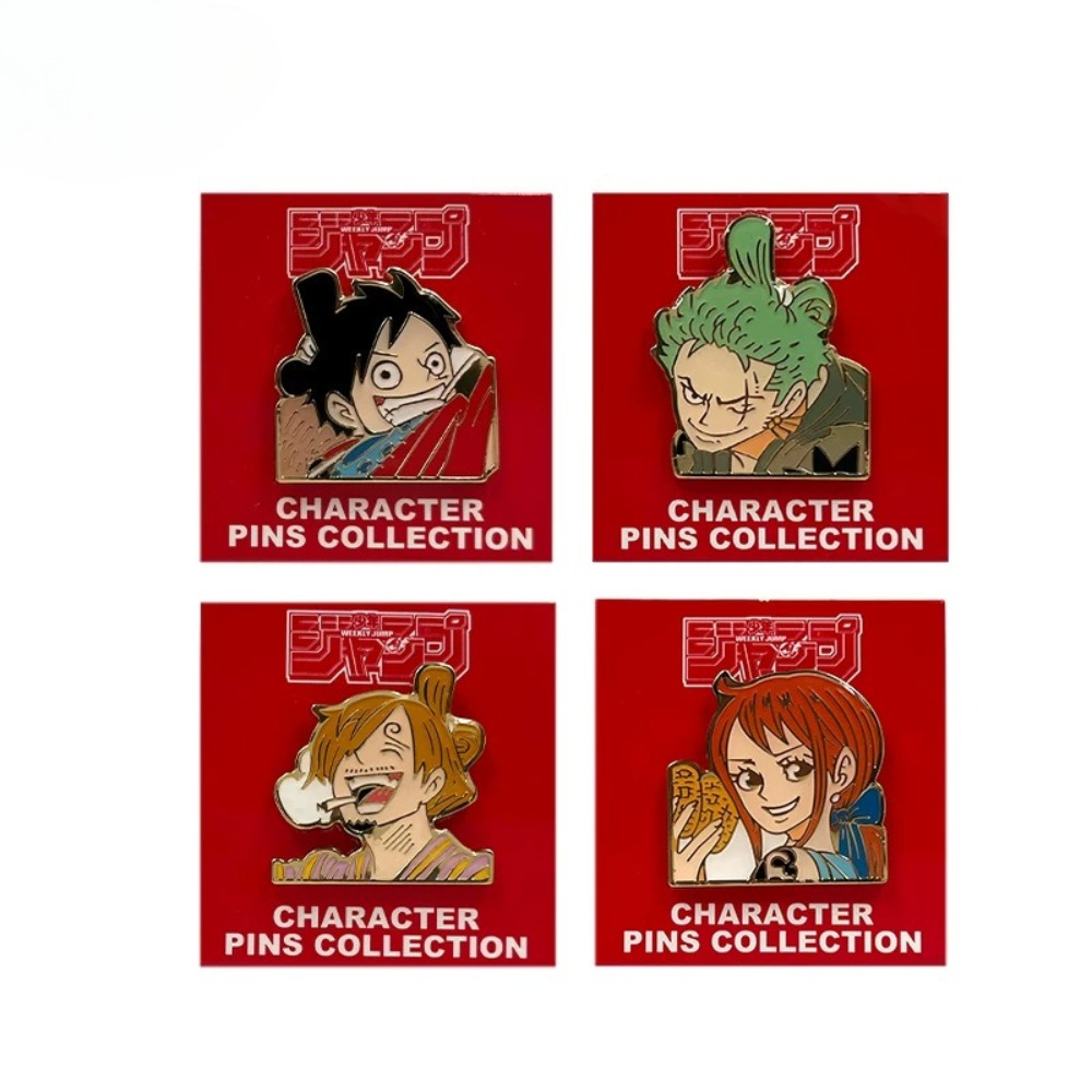 Luffy Anime Merchandise - دبابيس وشارات معدنية رسمية من ون