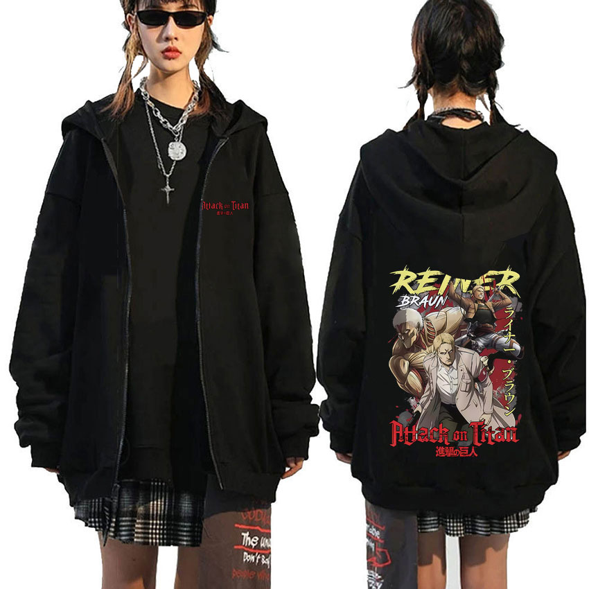 Anime Merch Hoodie - أنيمي هجوم على تيتان رينر براون