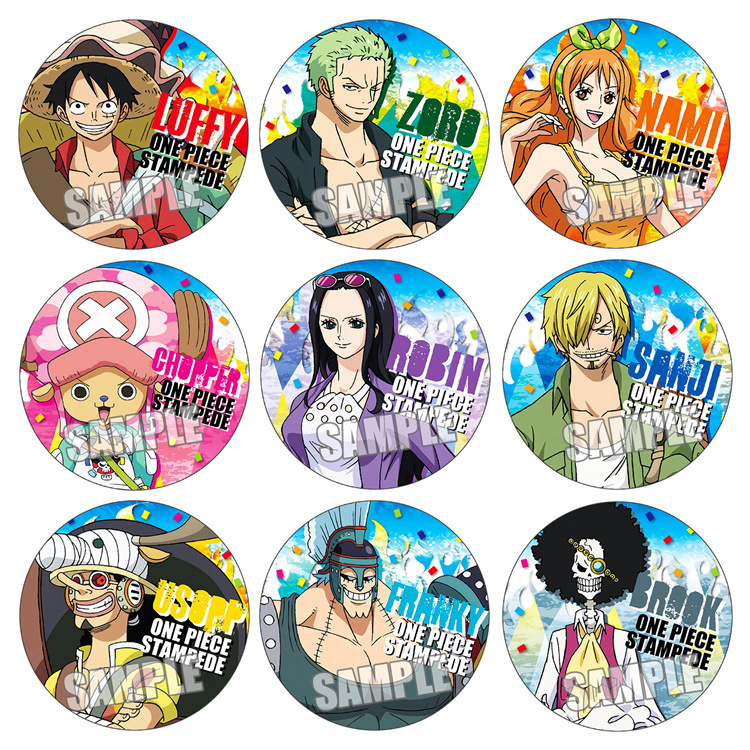 Luffy Anime Merchandise - قطعة واحدة فيلم ختم أنيمي شارة