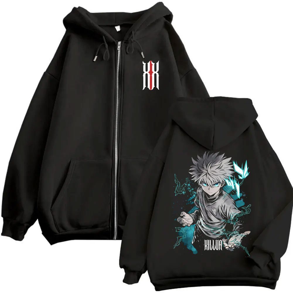 هودي بسحاب من أنمي هنتر إكس هن - مراجعة Anime Merch Hoodie وسعره