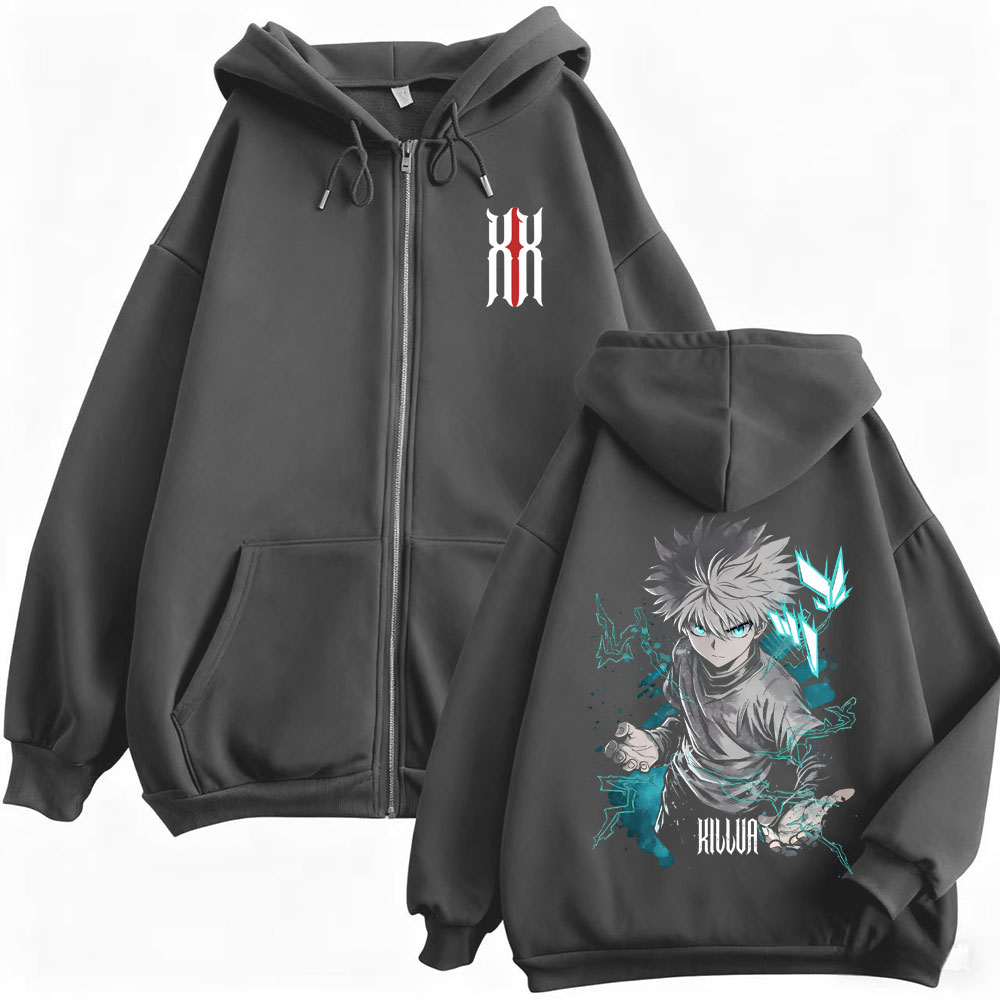 هودي بسحاب من أنمي هنتر إكس هن - مراجعة Anime Merch Hoodie وسعره