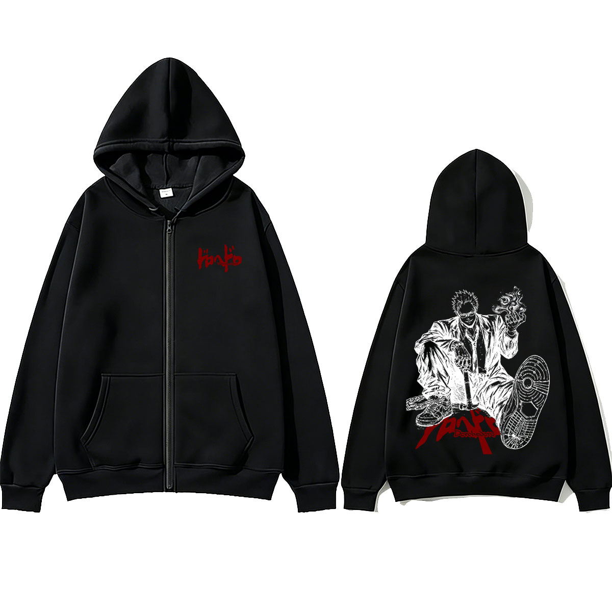 أنمي دوروهيدورو شين ‌   هودي م - مراجعة Anime Merch Hoodie وسعره