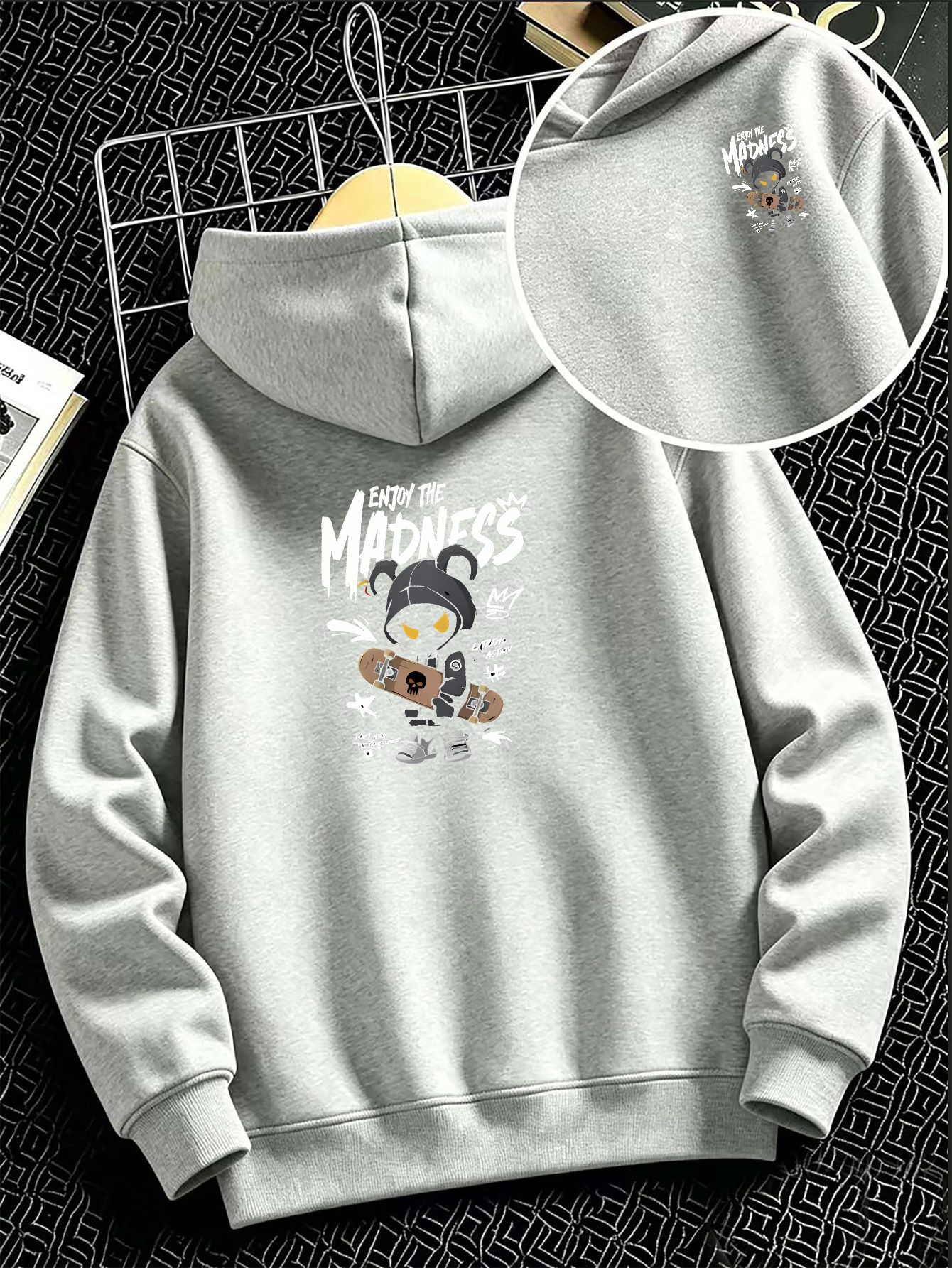 هودي أنيق للأولاد: سترة فضفاضة - مراجعة Anime Merch Hoodie وسعره