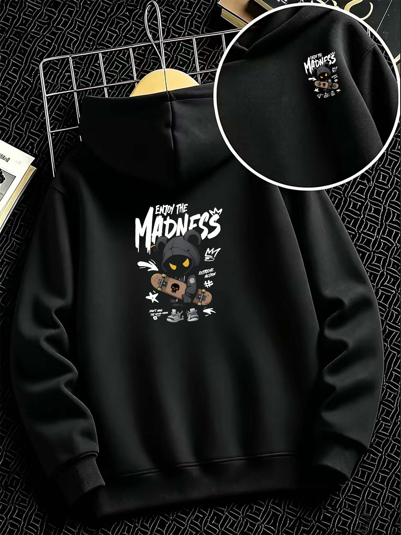 هودي أنيق للأولاد: سترة فضفاضة - مراجعة Anime Merch Hoodie وسعره