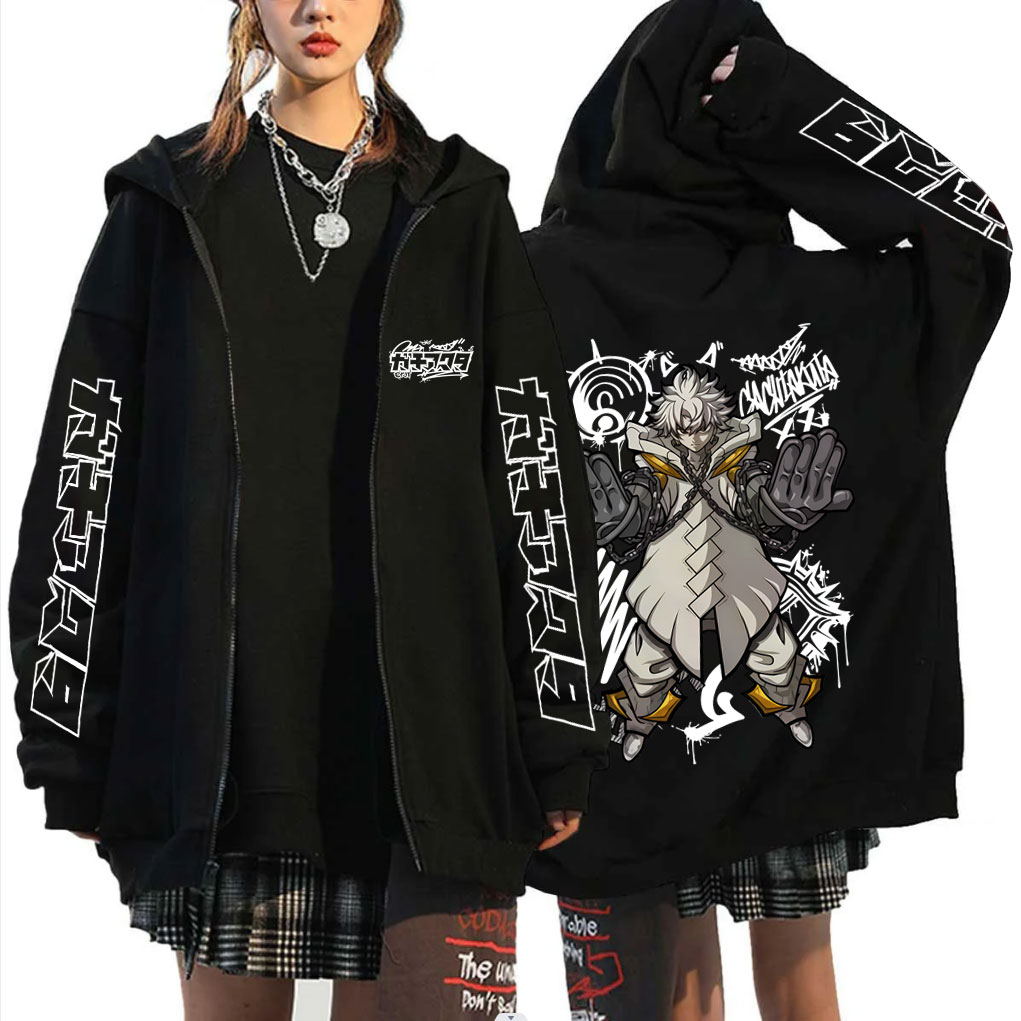 هودي بسحاب بتصميم أنمي غاتشاكو - مراجعة Anime Merch Hoodie وسعره