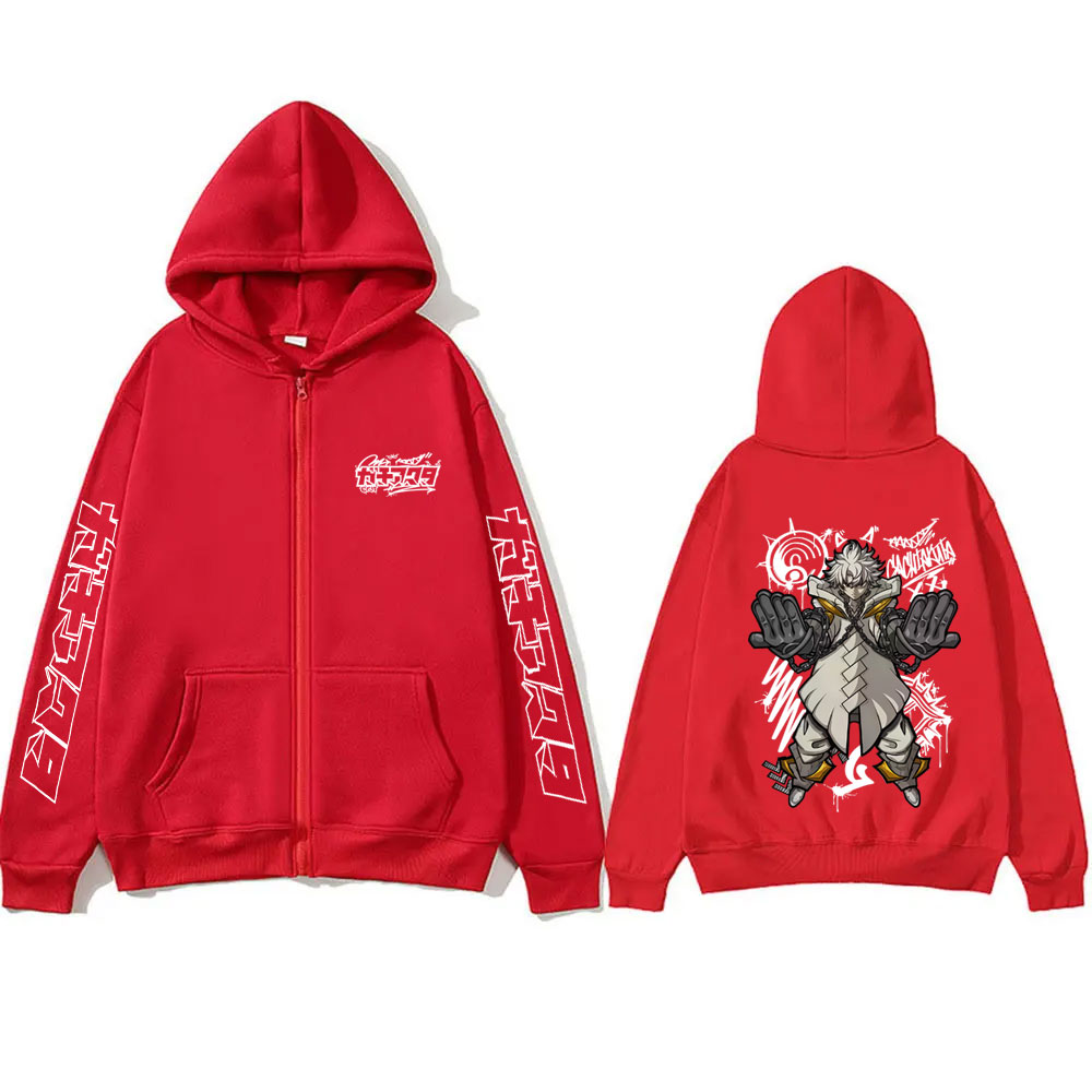 هودي بسحاب بتصميم أنمي غاتشاكو - مراجعة Anime Merch Hoodie وسعره