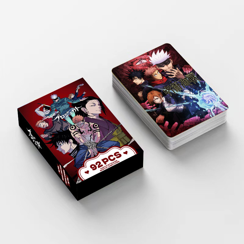 92 قطعة من بطاقات جوجوتسو كايس - مراجعة Anime Merchandise Box وسعره
