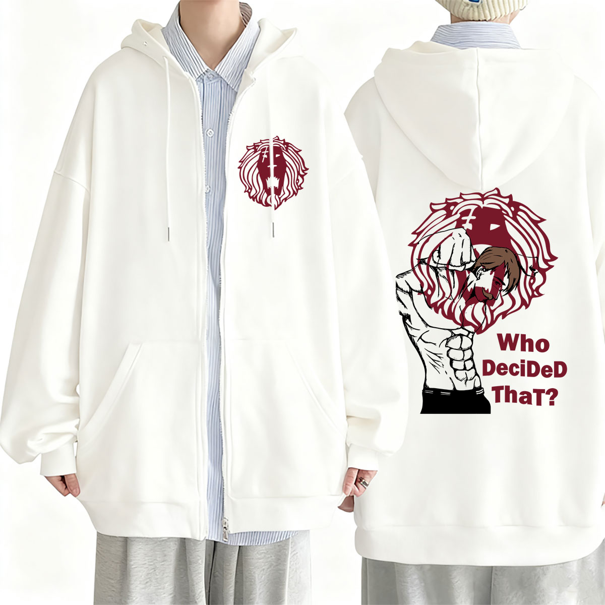 هودي بسحاب بتصميم أنمي المخطئو - مراجعة Anime Merch Hoodie وسعره