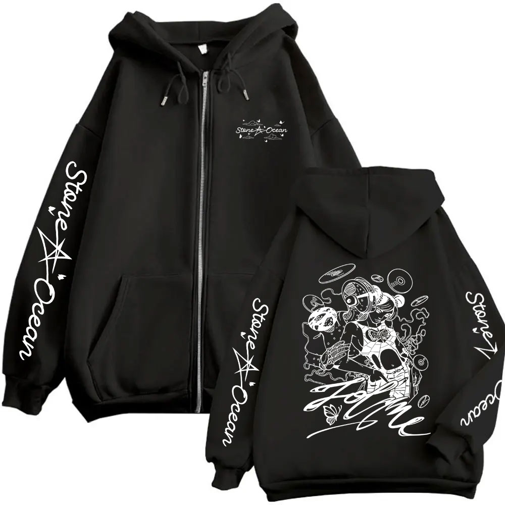 هودي بسحاب بتصميم أنمي جوجو بي - مراجعة Anime Merch Hoodie وسعره