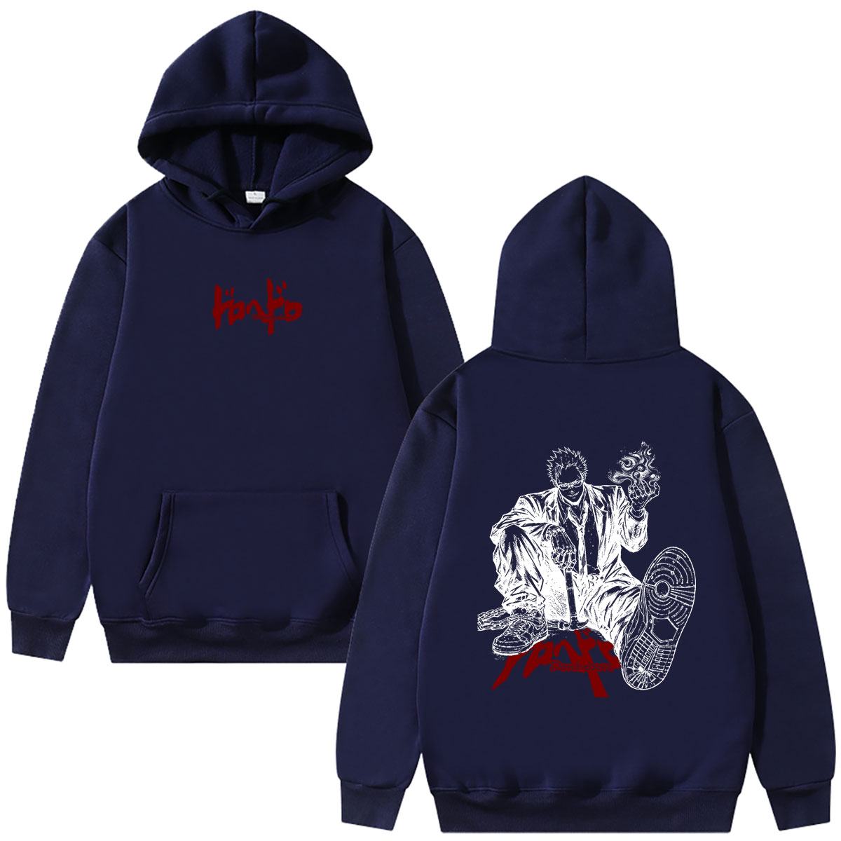 أنمي دوروهيدورو شين ‌   هودي م - مراجعة Anime Merch Hoodie وسعره
