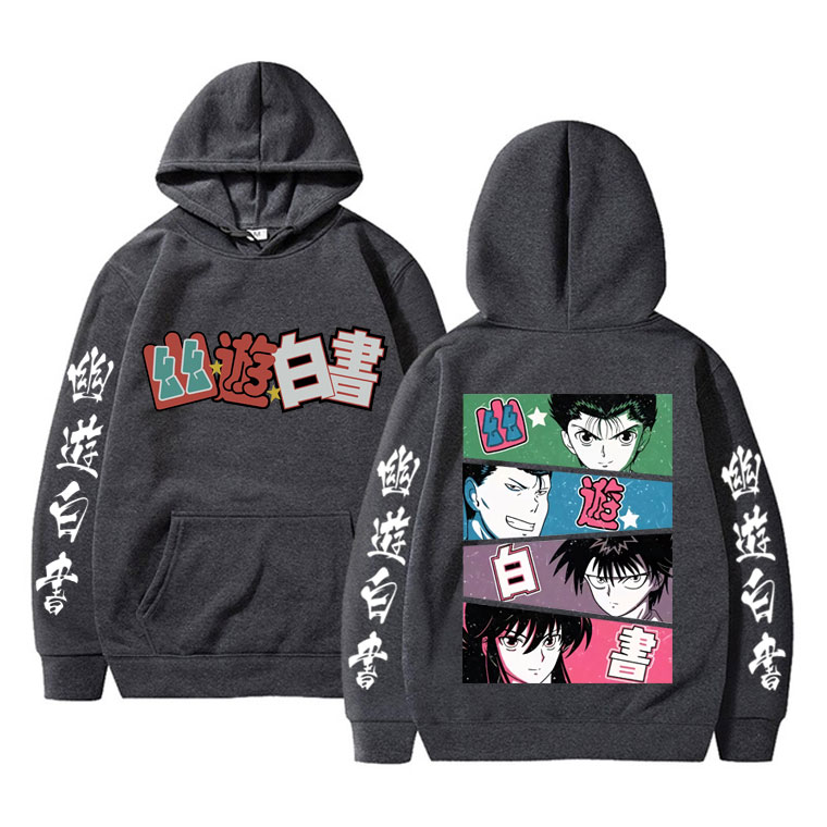 هودي أنيمي يو يو هاكوشو للرجال - مراجعة Anime Merch Hoodie وسعره