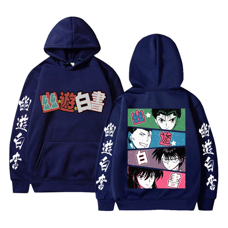 هودي أنيمي يو يو هاكوشو للرجال - مراجعة Anime Merch Hoodie وسعره